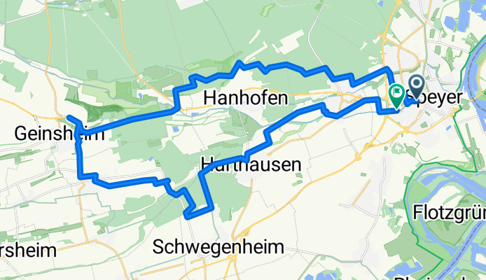 Route in Speyer