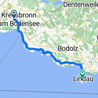 Heidachstraße, Kressbronn am Bodensee nach Bahnhofplatz, Lindau (Bodensee)