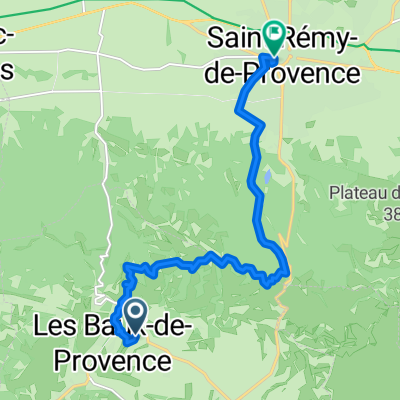 Route des Oliviers, Les Baux-de-Provence to Boulevard Marceau, Saint-Rémy-de-Provence