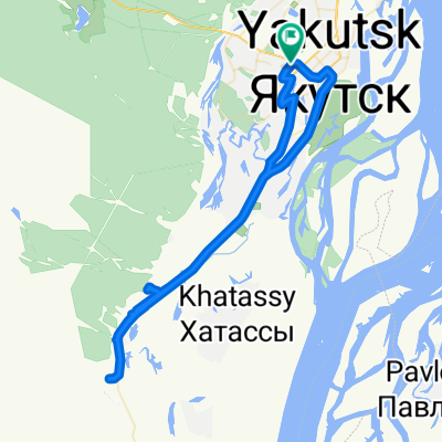 улица Чайковского, Якутск до улица Чайковского, Якутск