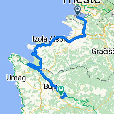 Parenzana 1 Route zu Al Merlo Olivo