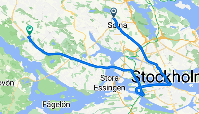 Östervägen to Östersundsgatan