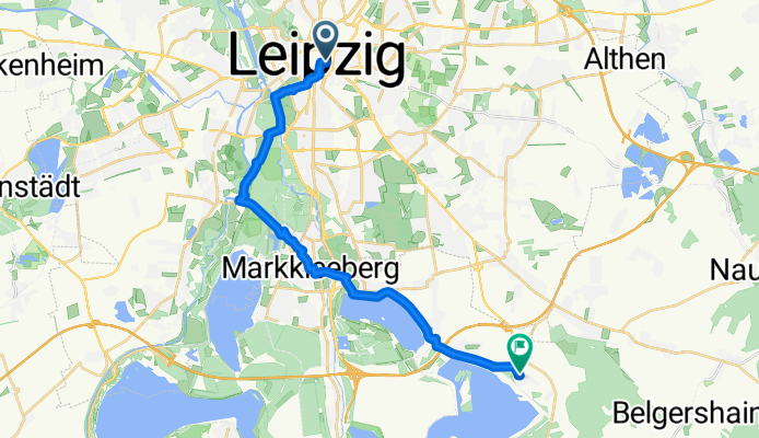 Mitte, Leipzig nach Dorfstraße, Großpösna