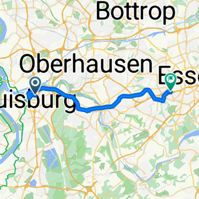 Schifferstraße, Duisburg nach Am Alfredspark, Essen