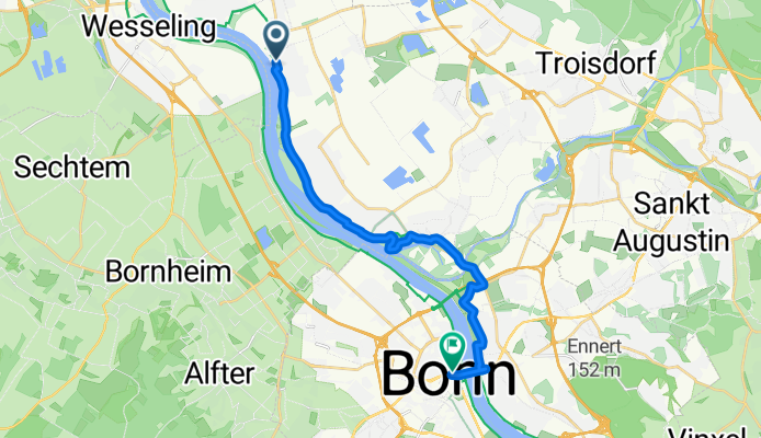 Rathausstraße, Niederkassel nach Bertha-von-Suttner-Platz, Bonn