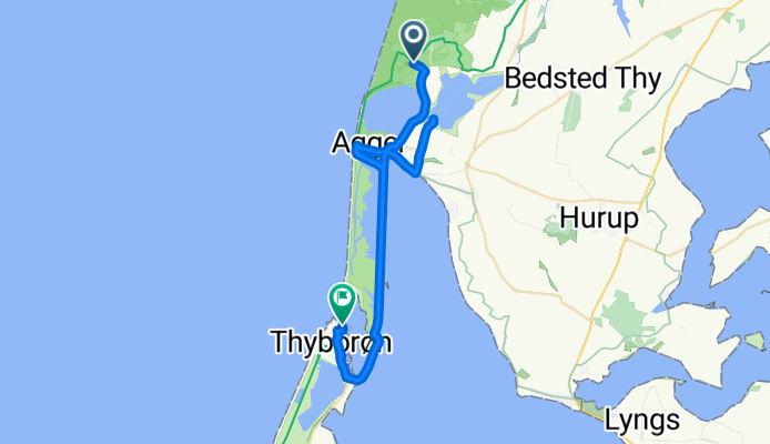 Panoramarute 410, Vestervig nach Havnegade, Thyborøn