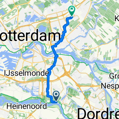 Route Camping De Oude Maas to Capelle Schollevaar