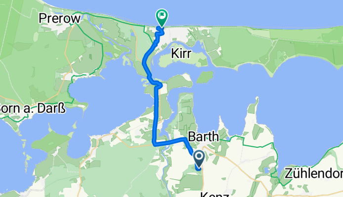 Divitzer Weg, Barth nach E9, Zingst