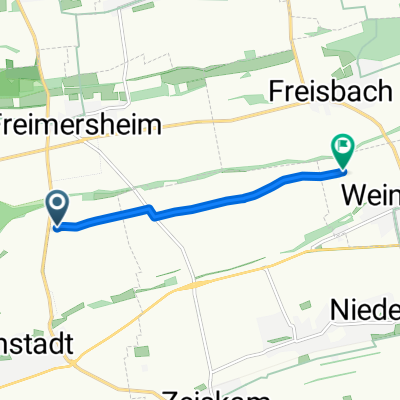 Hochstadt (Pfalz) nach Weingarten (Pfalz)