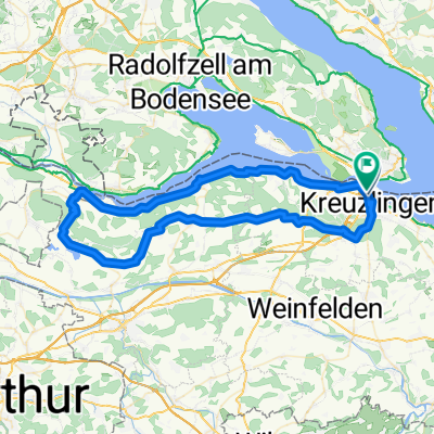 Rundfahrt Kreuzlingen - Bättershausen - Bommerweiher - Steckborn - Kreuzlingen