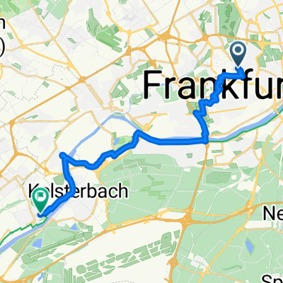 Frankfurt (Main) Westbahnhof nach Ronneburgstraße