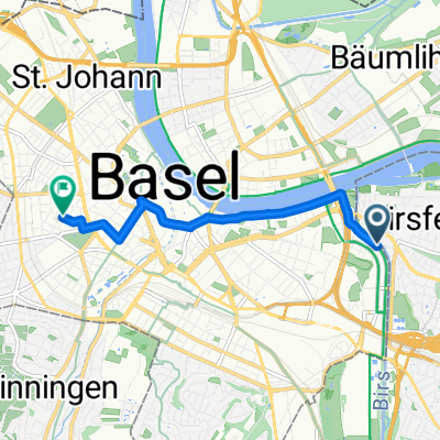 Route in Basel