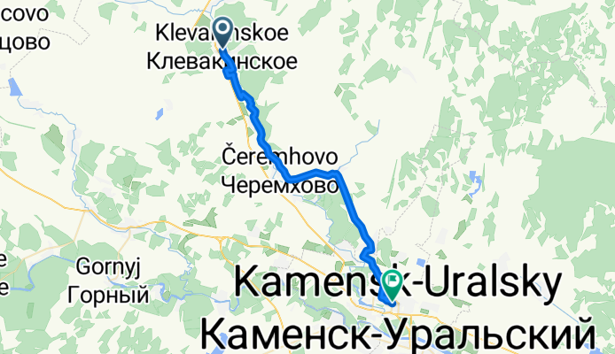 От Мира Мира до Каменск-Уральский