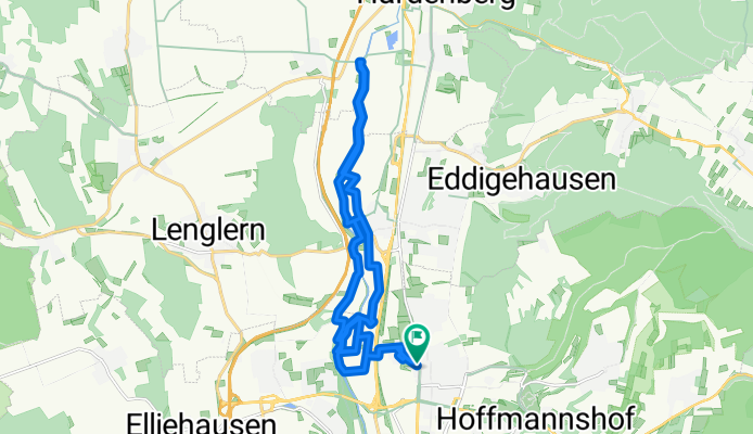 Route nach Göttingen