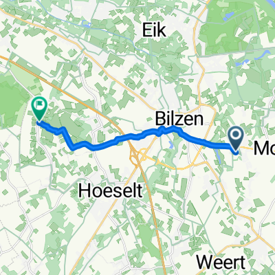 Route in Bilzen Hoeselt