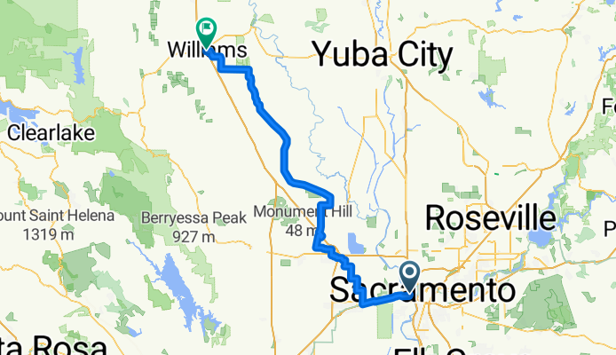 W Sac to Williams