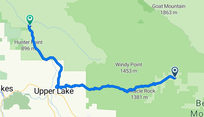 Bartlett Springs to Middle Creek Campground