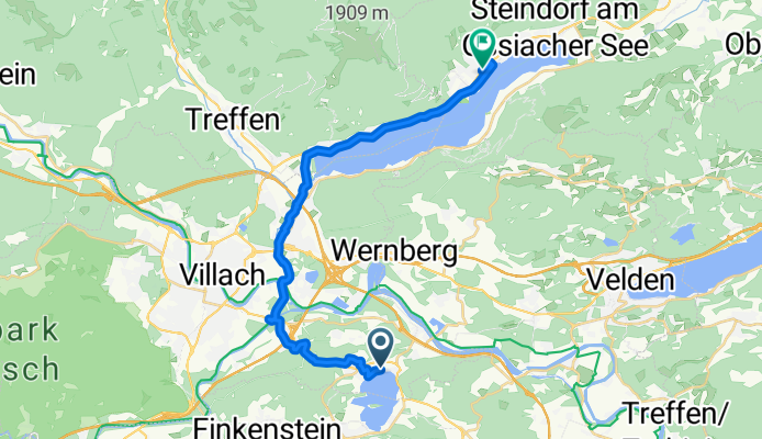 Karnerhofweg, Villach nach 10.-Oktober-Straße, Steindorf am Ossiacher See