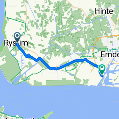 Äußere Ringstraße, Krummhörn nach Zum Borkumanleger, Emden