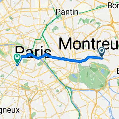 Rue Dalayrac, Fontenay-sous-Bois à Rue du Départ, Paris