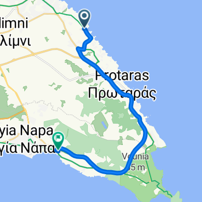 Vrysoudion, Paralimni nach Krio Nero Avenue, Ayia Napa