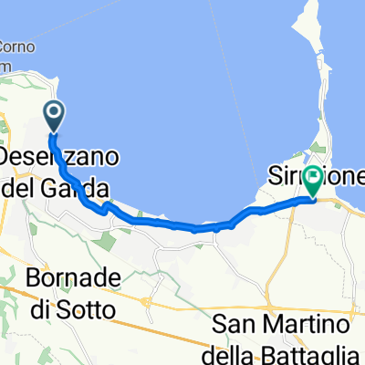 Via Lungolago Cesare Battisti, Desenzano del Garda to Via Brescia, Sirmione