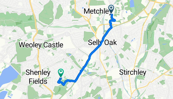 Ring Road South, Birmingham to St Denis Road, Birmingham