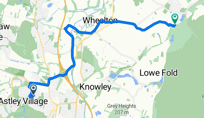 Route in Chorley