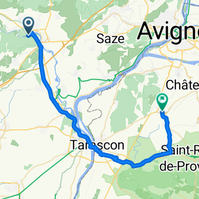 Avenue du Pont du Gard, Vers-Pont-du-Gard to Rue Catelan, Graveson