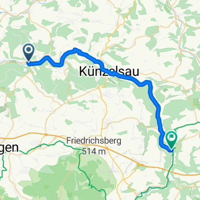 Mühlweg, Forchtenberg nach Döttinger Straße, Braunsbach