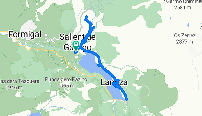 Calle de la Carretera, Sallent de Gállego à Calle del Polígono Ganadero, Sallent de Gállego