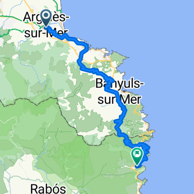 Avenue de la Libération, Argelès-sur-Mer to Carrer Labrun, Colera