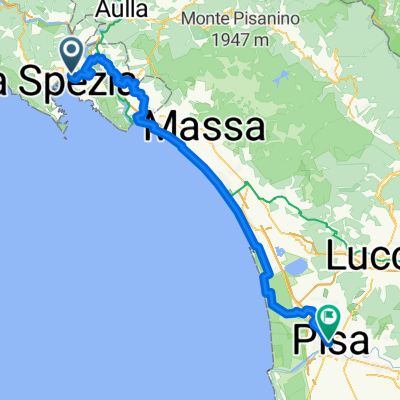 Via San Venerio, La Spezia to Via Luca Ghini, Pisa