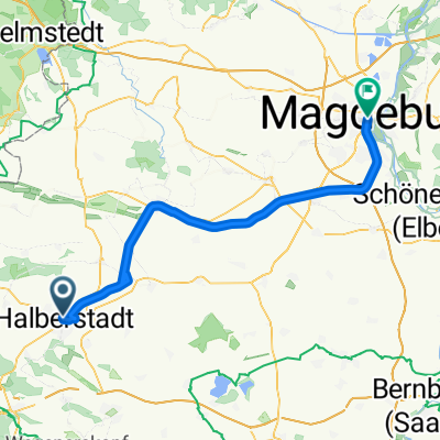 Georgenstraße, Halberstadt nach Altstadt, Magdeburg