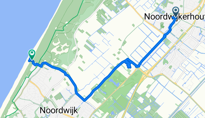 Zeestraat, Noordwijkerhout nach Zeereep, Noordwijk