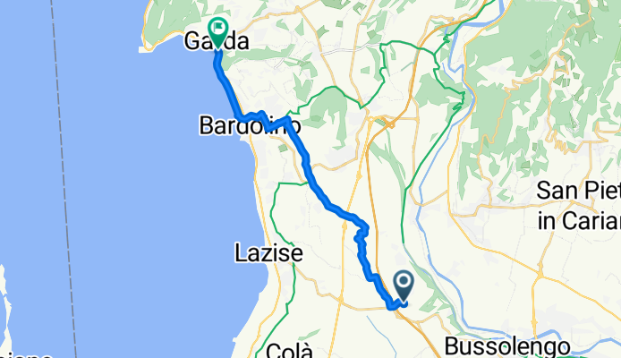 Da Via Maggiore Alessandro Negri di Sanfront a Via G. Verdi 2-4