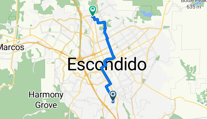 Route in Escondido