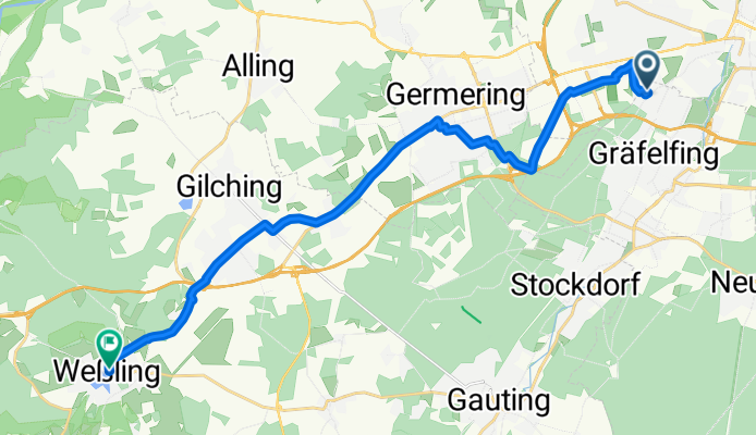 Am Vogelherd, Gräfelfing - Untere Seefeldstraße, Wessling