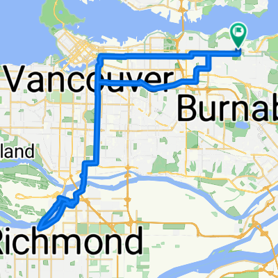 Route to Burnaby