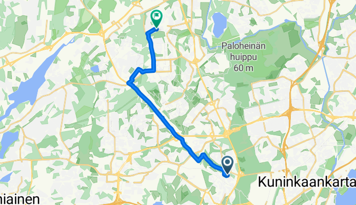 Tunnelitie, Helsinki to Martinlaaksontie, Vantaa