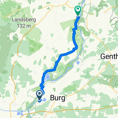 Route nach Tangermünde