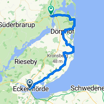 Dag 2  - Gartenstraße, Eckernförde to Schmiedestraße, Kappeln