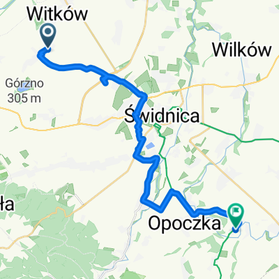 Spacerowa, Milikowice nach Krzyżowa, Świdnica