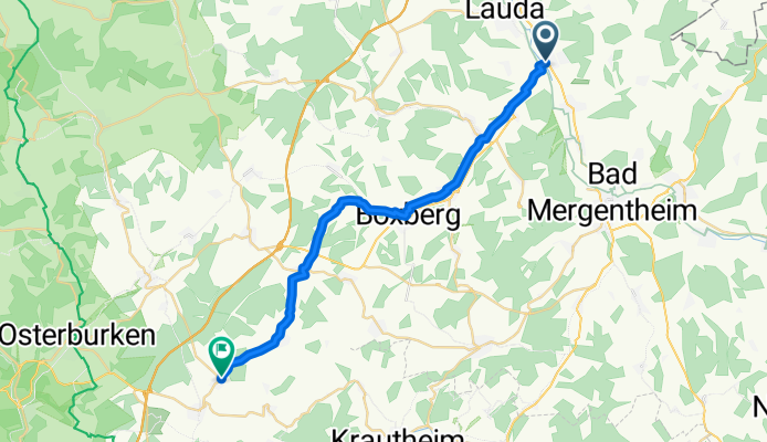 Kirchstraße, Lauda-Königshofen nach Richard-Wagner-Straße, Ravenstein