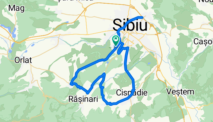 Strada Aciliu, Sibiu to Fundătura Brazilor, Sibiu