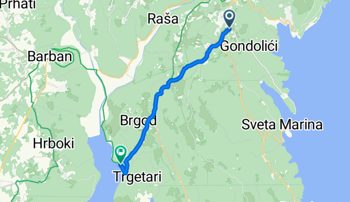 From Labin to Konoba Nando