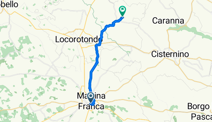 Via Giovanni Paisiello, Martina Franca naar SC 107, Locorotondo