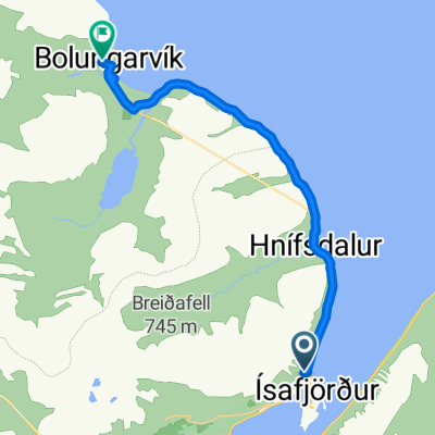 Urðarvegur, Ísafjörður to Traðarstígur, Bolungarvík
