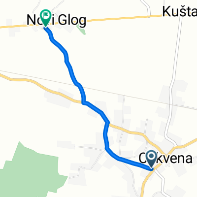 Trg Slobode to Ulica Novi Glog