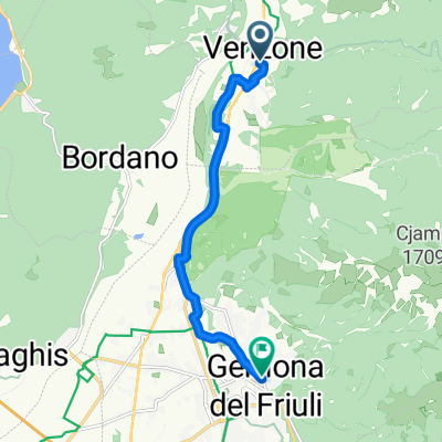 Via Glizoio di Mels, Venzone nach Piazza del Municipio, Gemona del Friuli